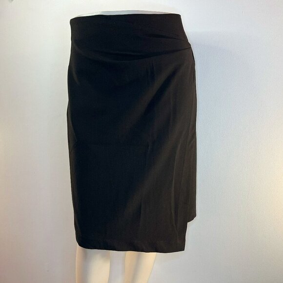 ELLEN TRACY Women's Black Wrap Front Bow Skirt - NWT - Picture 1 of 4